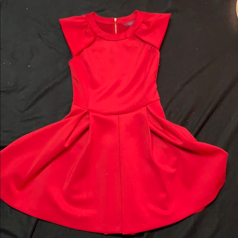 Ted Baker Kipp Dress in Brick Red